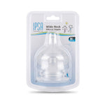 IPSA Wide Neck (Medium Flow) Silicone Nipple, 2 Ct