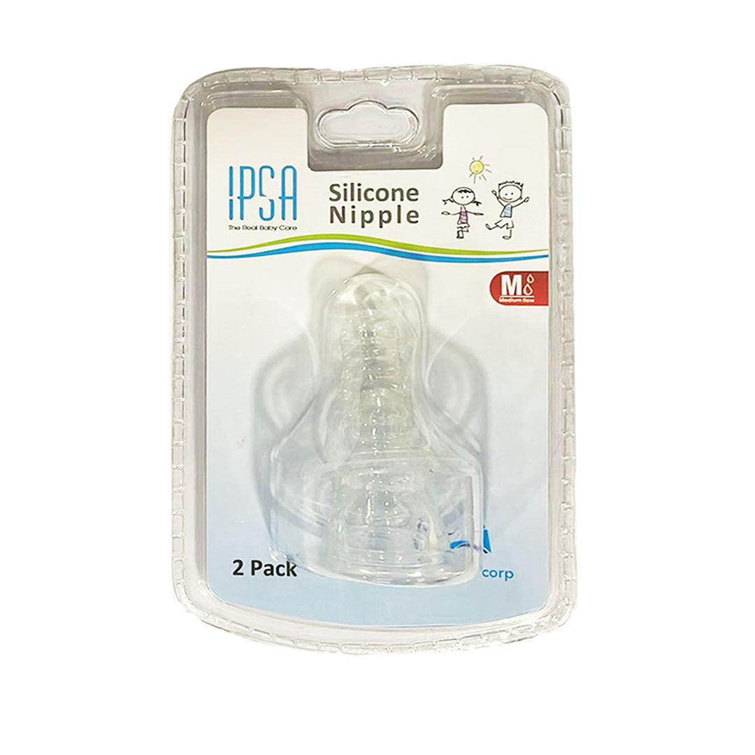 IPSA Silicone Nipple Medium Flow, 2 Ct