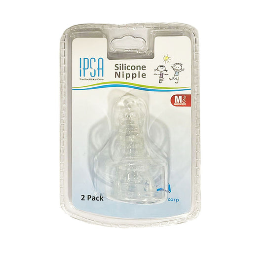 IPSA Silicone Nipple Medium Flow, 2 Ct
