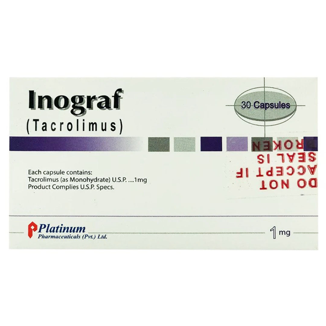Inograf (Tacrolimus) 1 mg, 30 Ct - Platinum Pharma