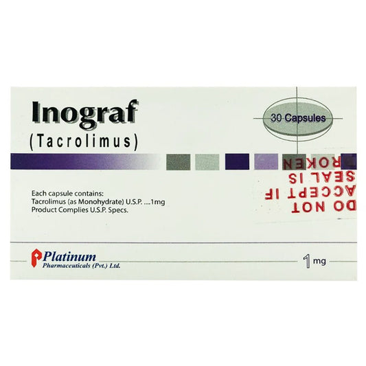 Inograf (Tacrolimus) 1 mg, 30 Ct - Platinum Pharma