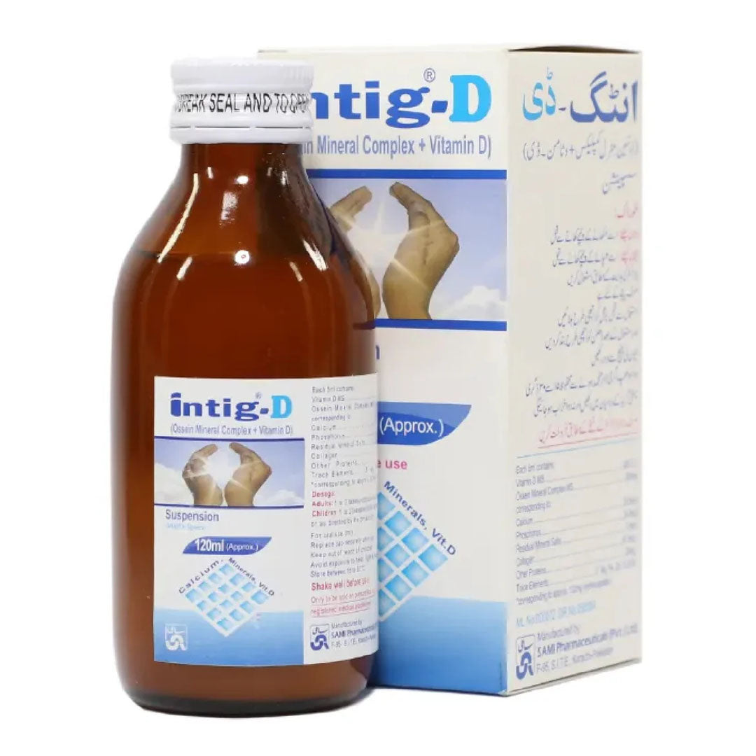 Intig-D Suspension, 120 ml by Sami Pharma Online in Pakistan | Vitamin ...