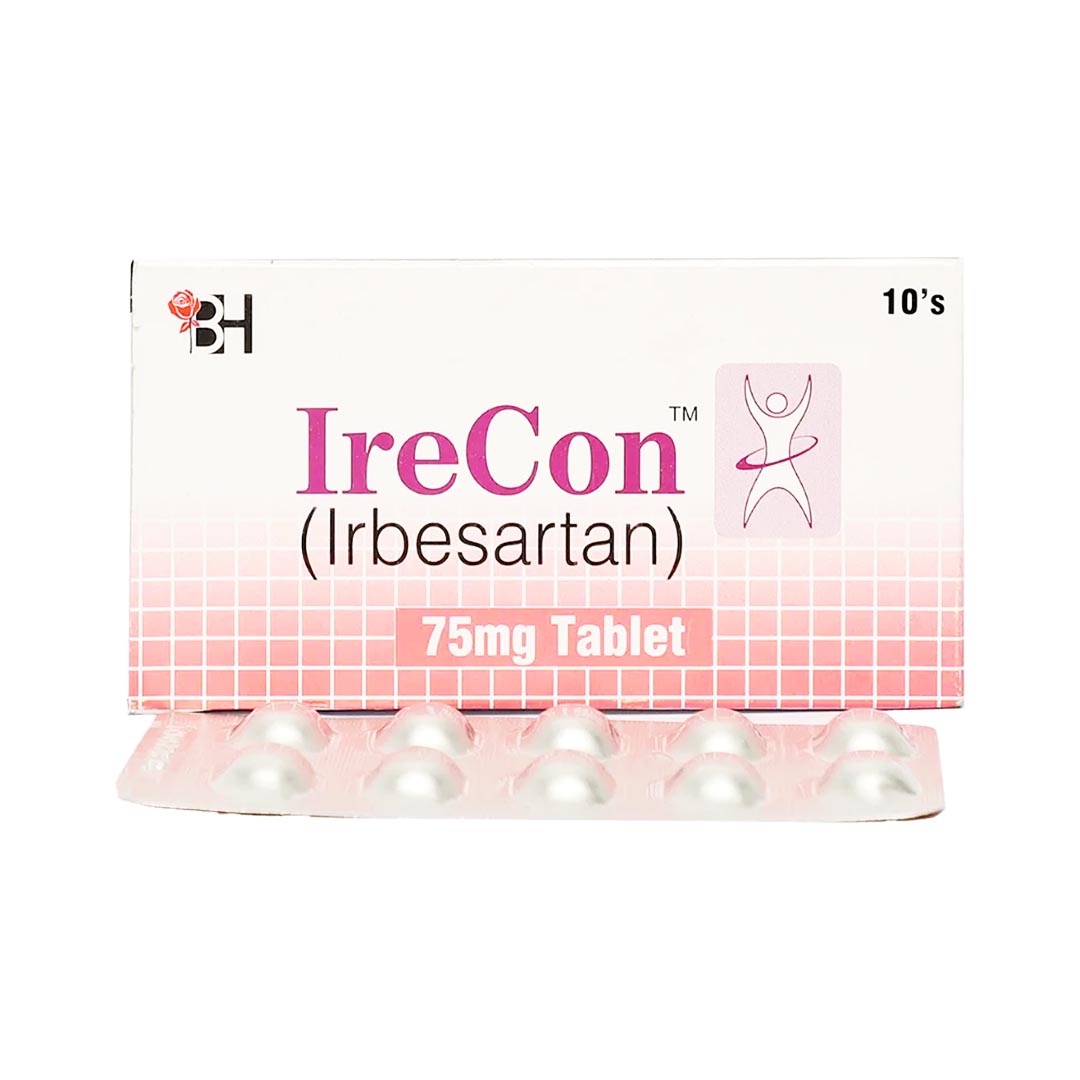 Irecon Tablet Barrett Hodgson IreCon (Irbesartan) 75mg, 10 Ct Online in Pakistan ...