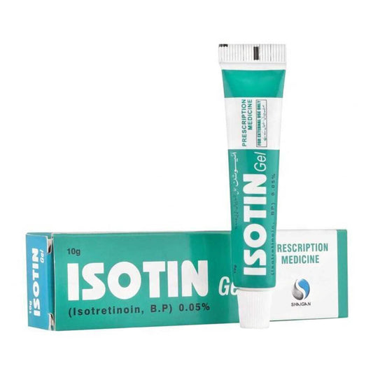 Isotin (Isotretinoin) 0.05% Gel, 10 g - Shaigan Pharma
