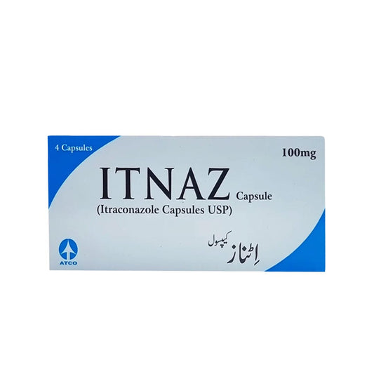 Itnaz Capsules 100mg, 4 Ct - ATCO