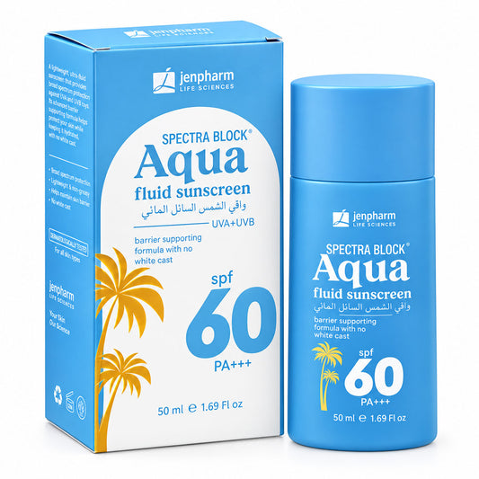 Jenpharm Spectra Block Aqua Fluid Sunscreen SPF 60 PA+++, 50 ml