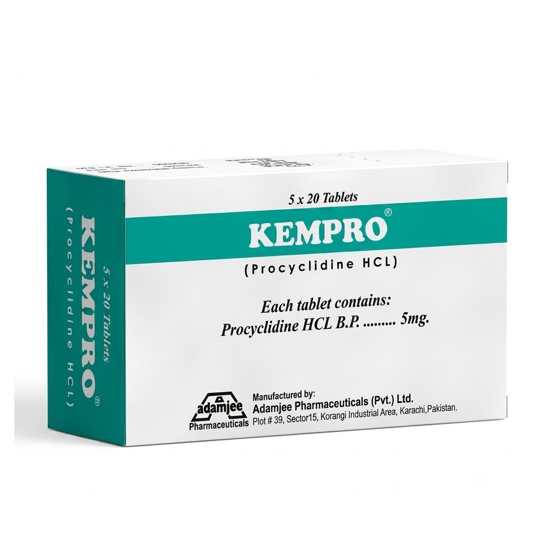 Kempro (Procyclidine) 5mg, 100 Ct - Adamjee Pharma