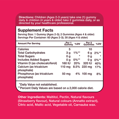 Gumvits Kids Bones Gummies, 60 Ct