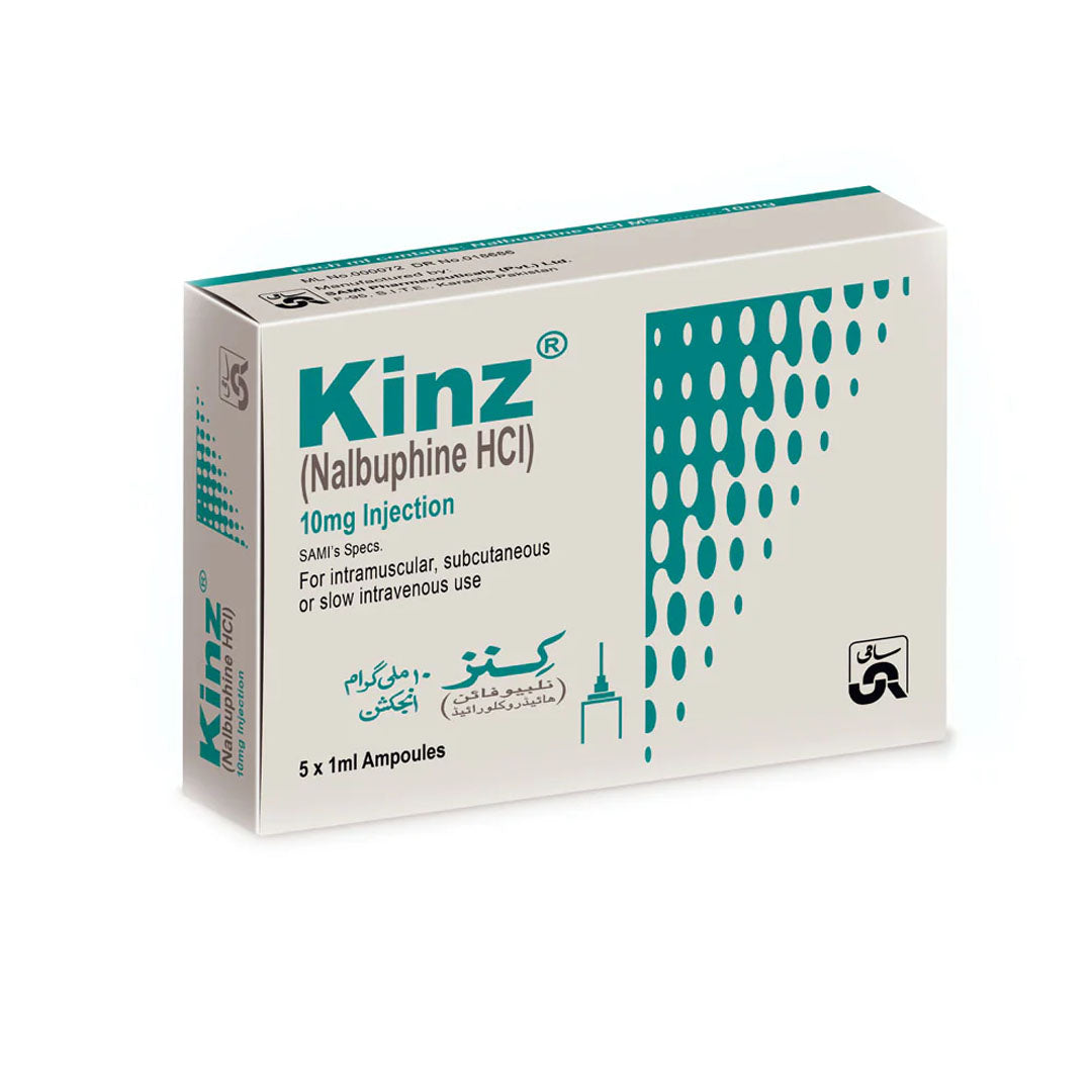 Kinz (Nalbuphine) 10 mg Injection, 5 Ct - Sami Pharma