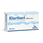 Klaribact (Clarithromycin) 250 mg, 10 Ct - Martin Dow