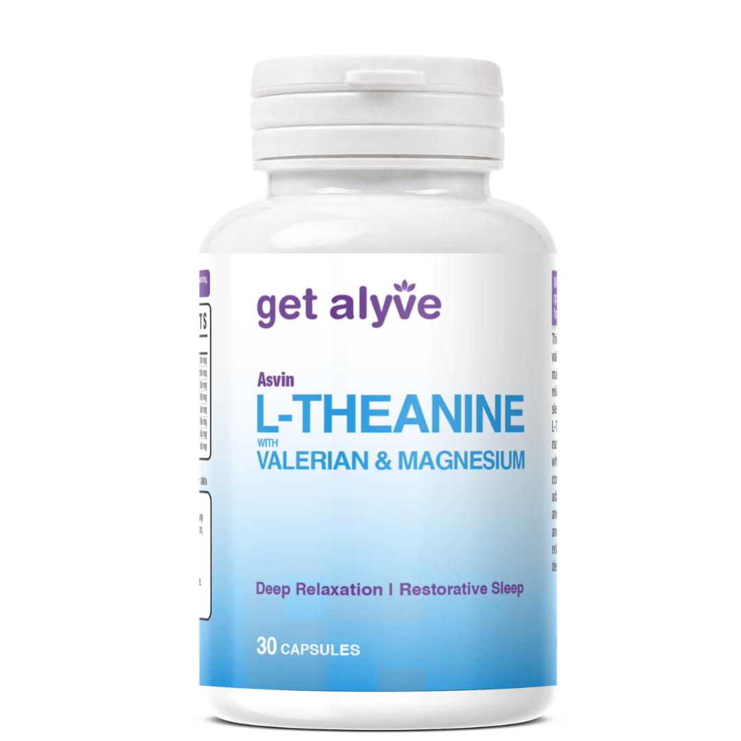 Get Alyve L-Theanine with Valerian & Magnesium, 30 Ct