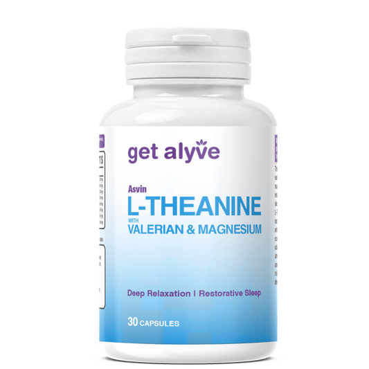 Get Alyve L-Theanine with Valerian & Magnesium, 30 Ct