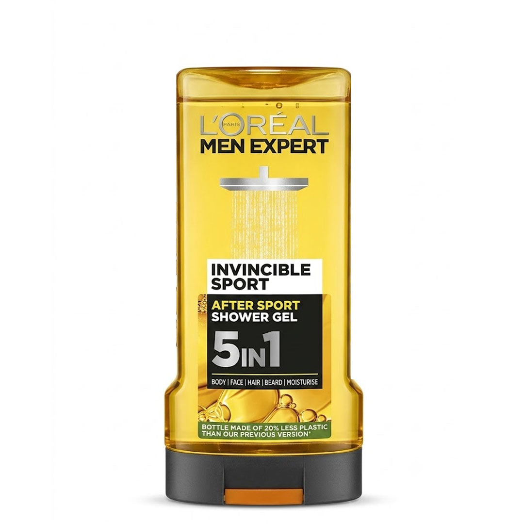 L'Oreal Men Expert Invincible Sport After Sport 5 In 1 Shower Gel, 300 ml