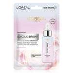 L'Oreal Paris Glycolic-Bright Instant Glowing Serum Mask Sheet, 1 Ct