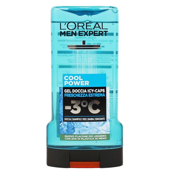 L'Oreal Paris Men Expert Cool Power Doccia Icy-Cap Freschezza Estrema Shower Gel, 300ml