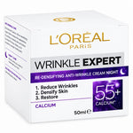 L'Oreal Paris Wrinkle Expert Anti-Wrinkle Densifying Care Night Cream 55+ Calcium, 50ml