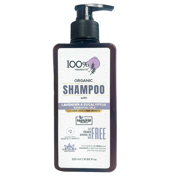 Lavender & Eucalyptus Shampoo - 100% Wellness Co