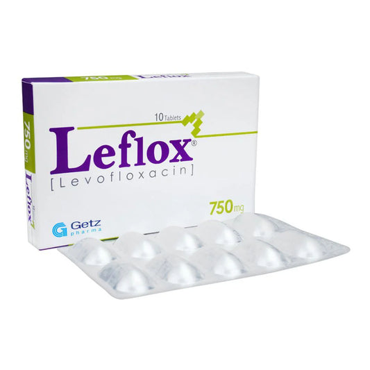 Leflox (Levofloxacin) 750mg, 10 Ct - Getz Pharma