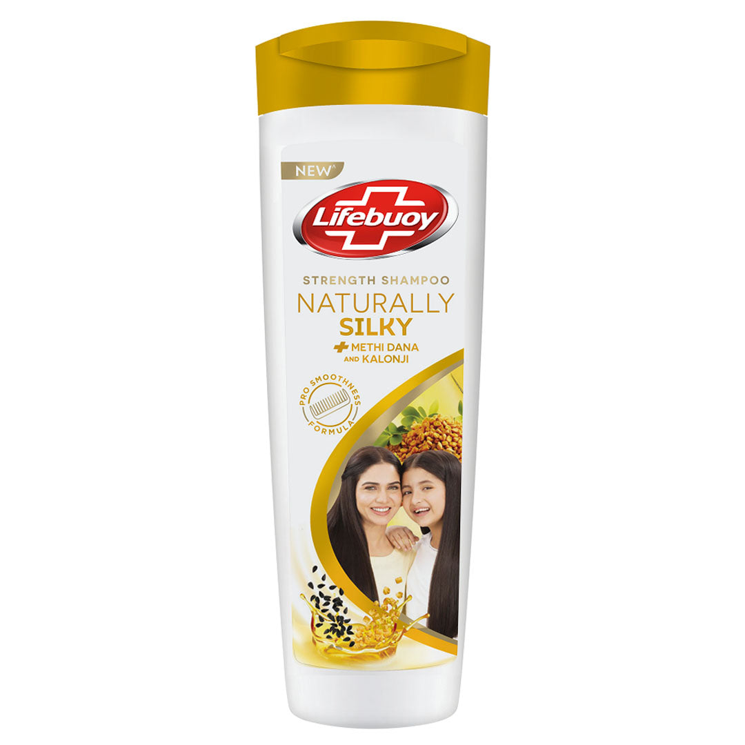 Lifebuoy Naturally Silky + Methi Dana & Kalonji Shampoo, 370 ml