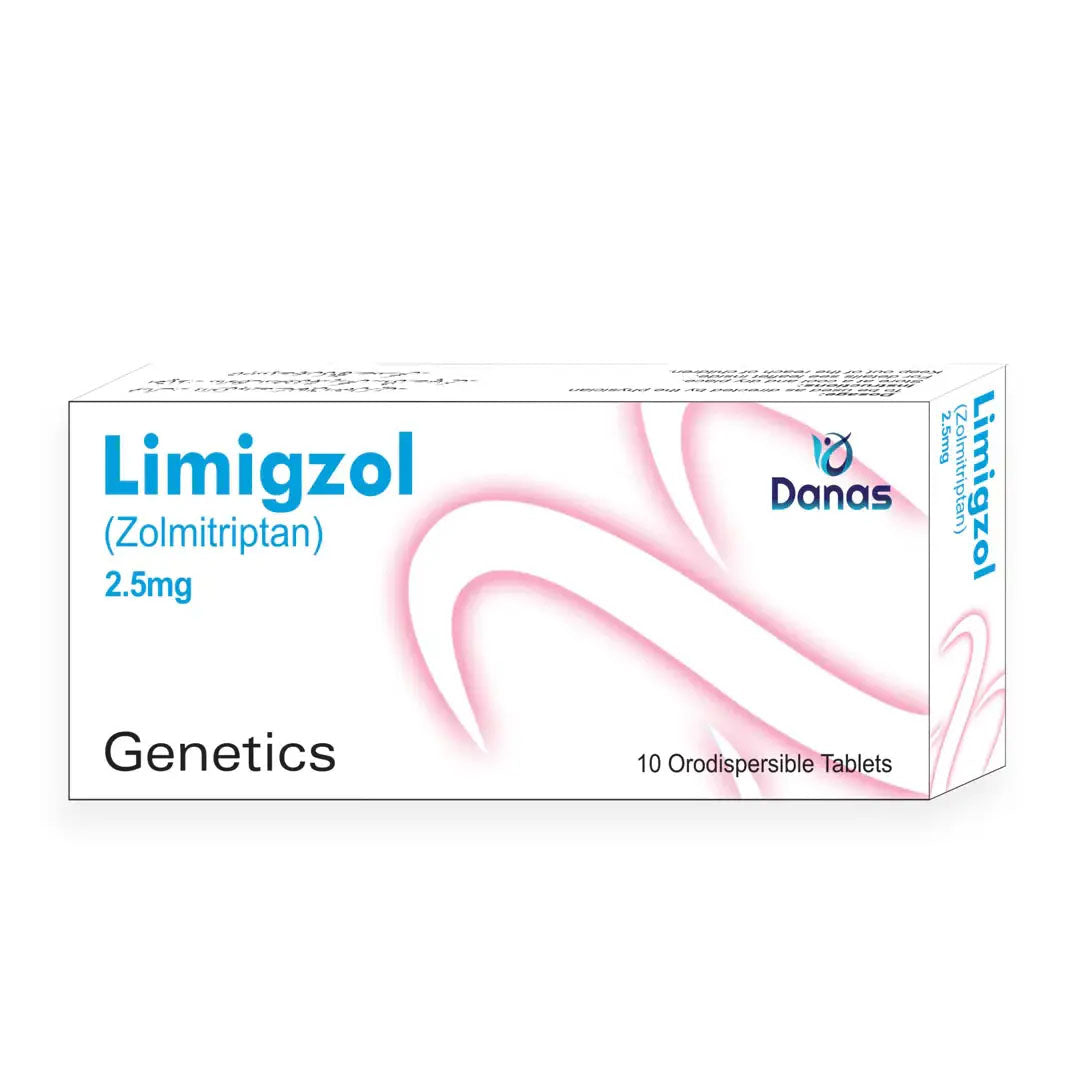 Limigzol (Zolmitriptan) 2.5 mg, 10 Ct - Genetics