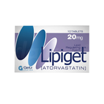 Lipiget (Atorvastatin) 20mg, 10 Ct - Getz Pharma