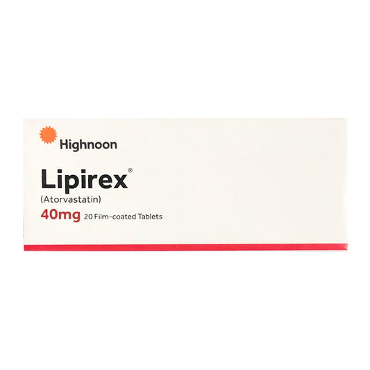 Lipirex 40mg Tablets, 20 Ct - Highnoon