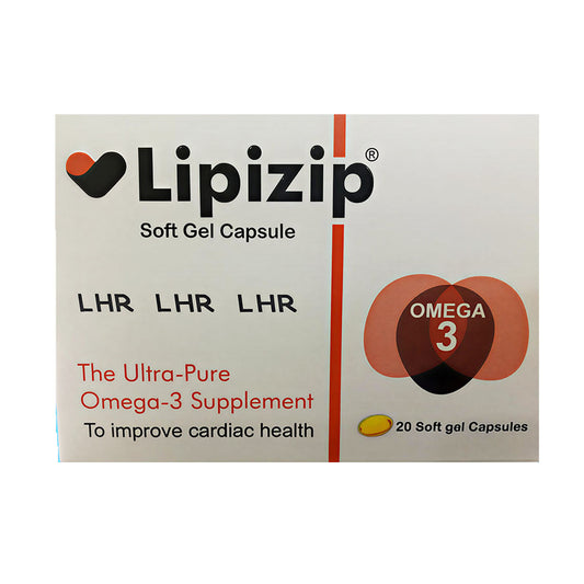 Lipizip Omega-3 Softgel Capsules, 20 Ct - RG Pharmaceutica