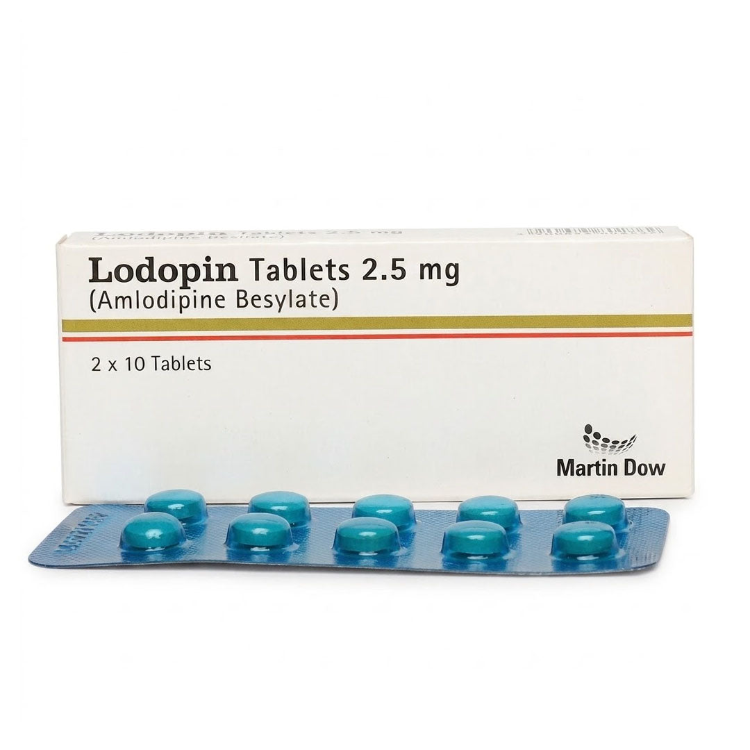 Lodopin (Amlodipine Besylate) 2.5 mg, 20 Ct - Martin Dow