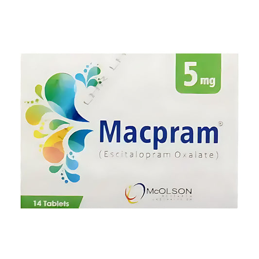 Macpram (Escitalopram) 5mg, 14 Ct - Mcolson
