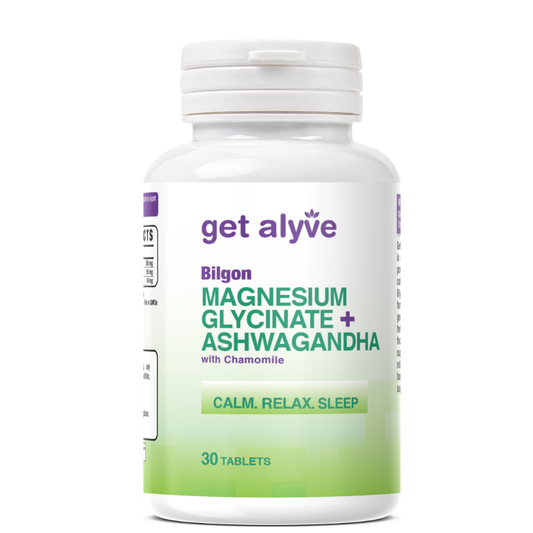Get Alyve Magnesium Glycinate + Ashwagandha, 30 Ct