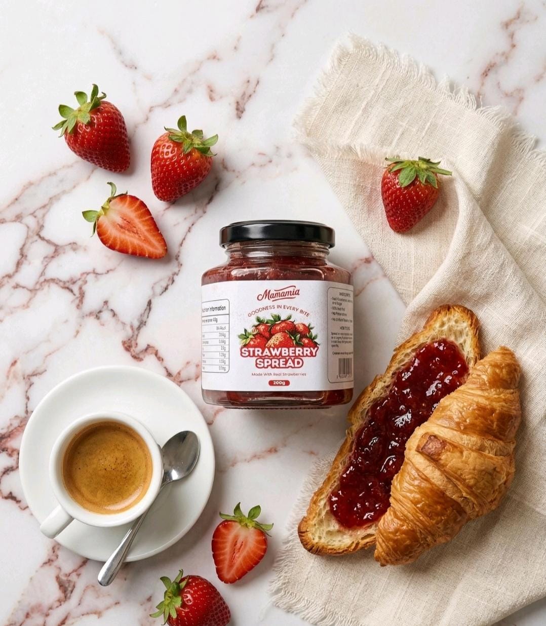 Mamamia Strawberry Spread Table Shot