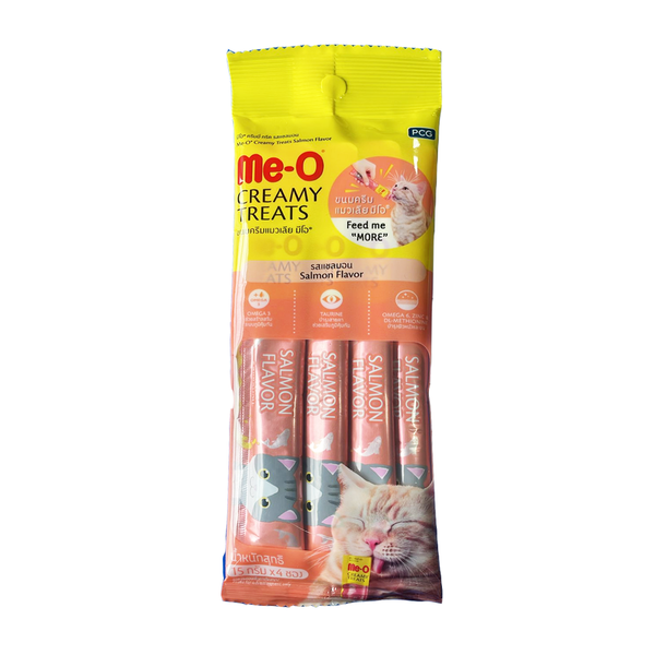 Me-O Cat Creamy Treats (Salmon) 15g, 4 Ct