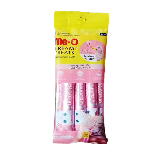 Me-O Cat Creamy Treats (Tuna Katsuo) 15g, 4 Ct