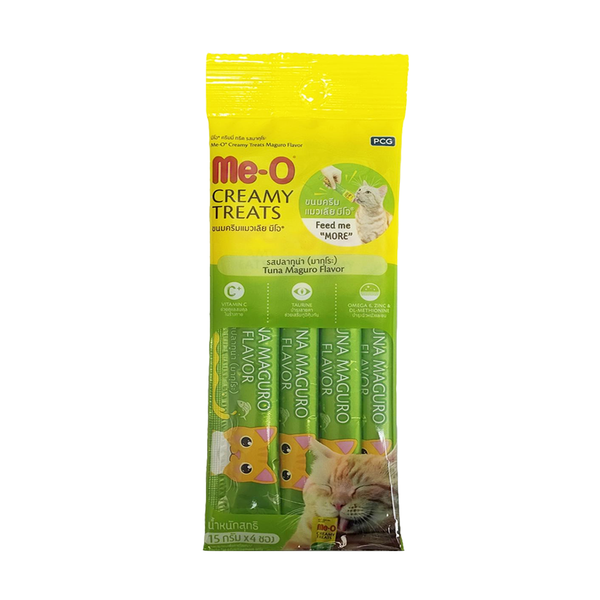 Me-O Cat Creamy Treats (Tuna Maguro) 15g, 4 Ct