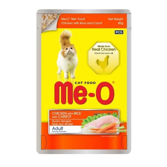 Me-O Wet Food Adult (Chicken with Rice and Carrot), 80g