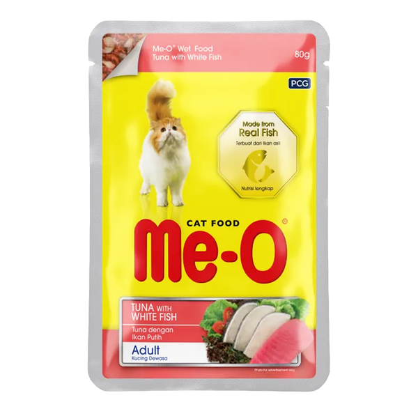 Me-O Wet Food Adult (Tuna with White Fish), 80g