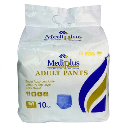 Mediplus Adult Pull Up Diaper Pants, 10 Ct