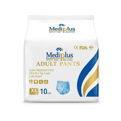 Mediplus Adult Pull Up Diaper Pants, 10 Ct