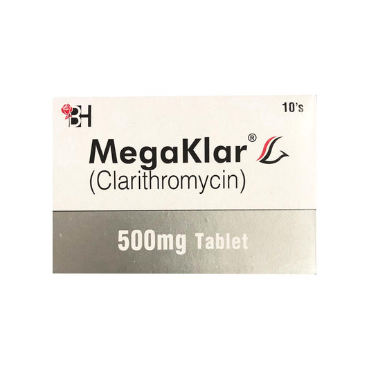 Megaklar 500mg Tablets, 10 Ct - Barrett Hodgson
