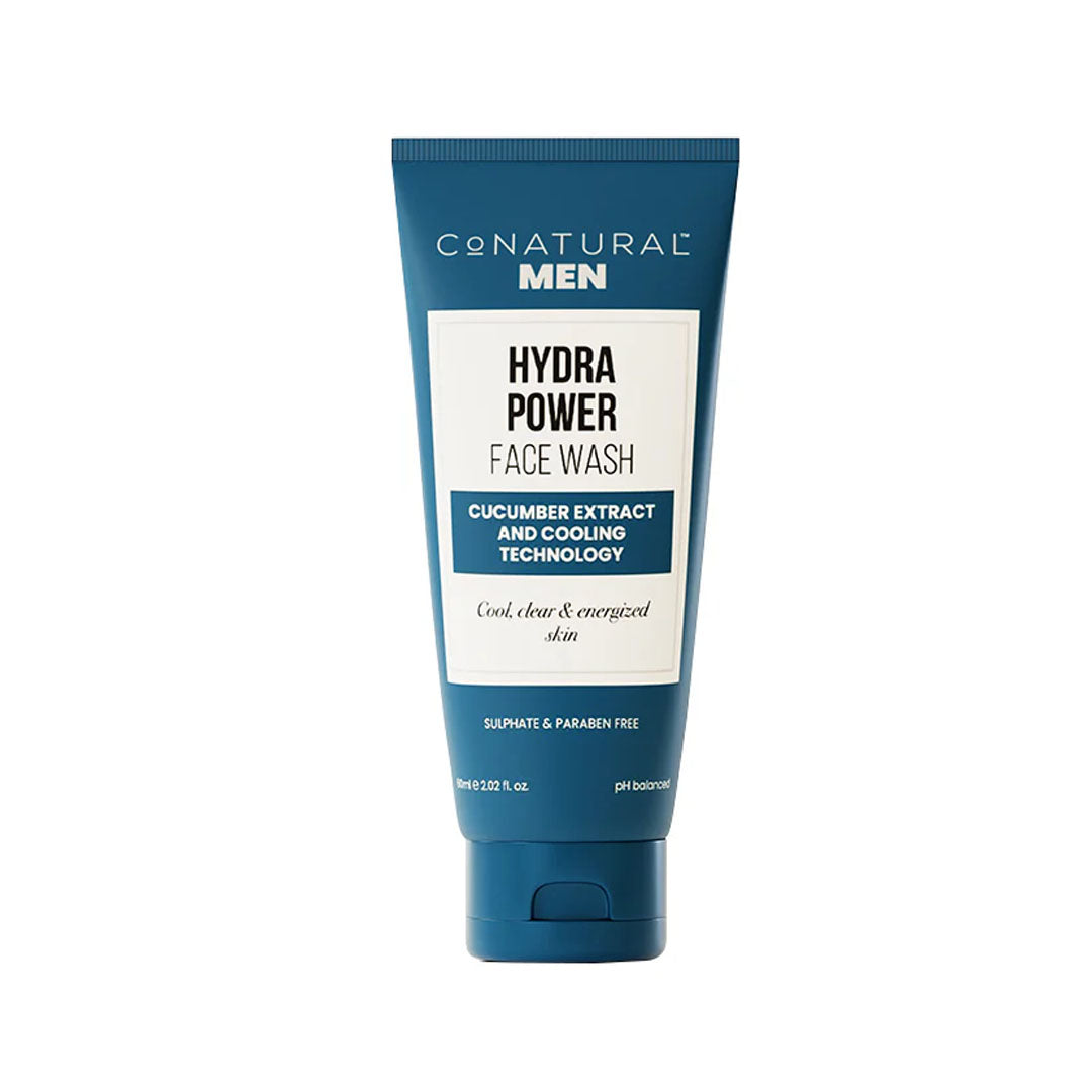 Men Hydra Power Face Wash, 60ml - CoNatural