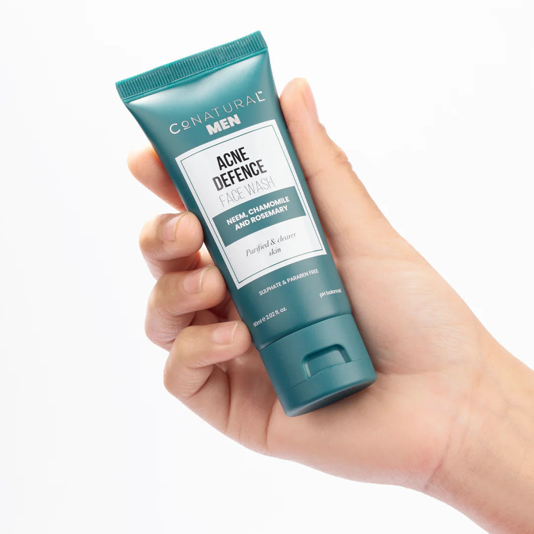 Men Acne Defence Face Wash, 60ml - CoNatural