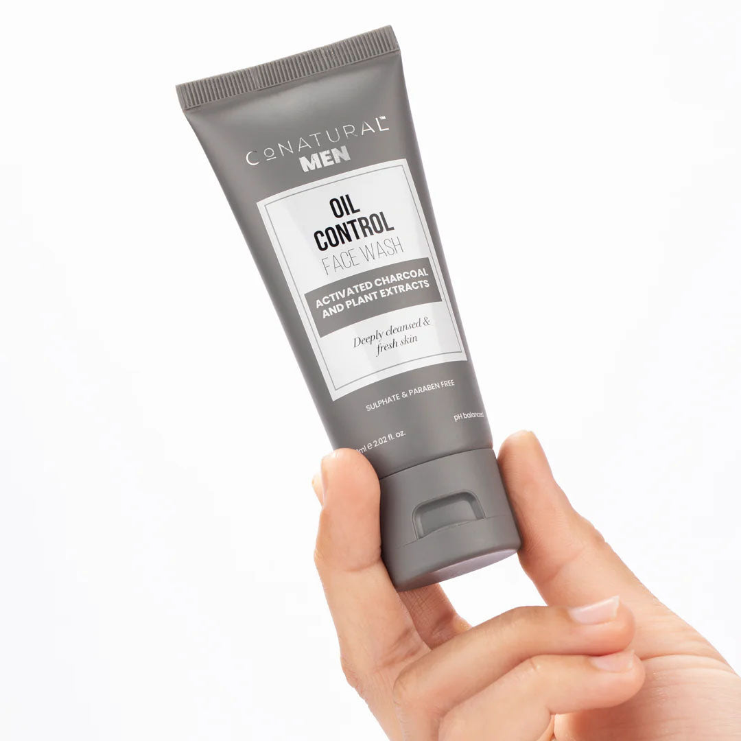 Men Oil Control Face Wash, 60ml - CoNatural