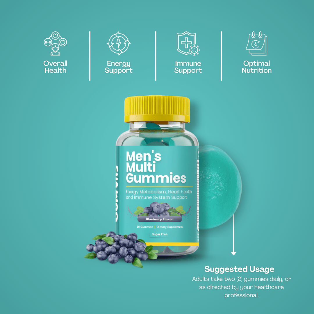 Gumvits Men's Multi Gummies, 60 Ct