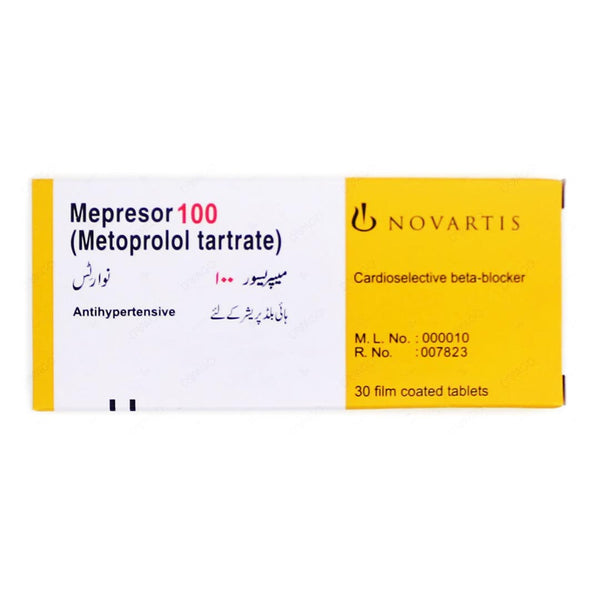 Mepresor 100 Tablets, 30 Ct - Novartis