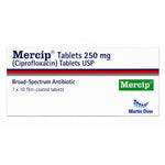Mercip (Ciprofloxacin) Tablets, 10 Ct - Martin Dow
