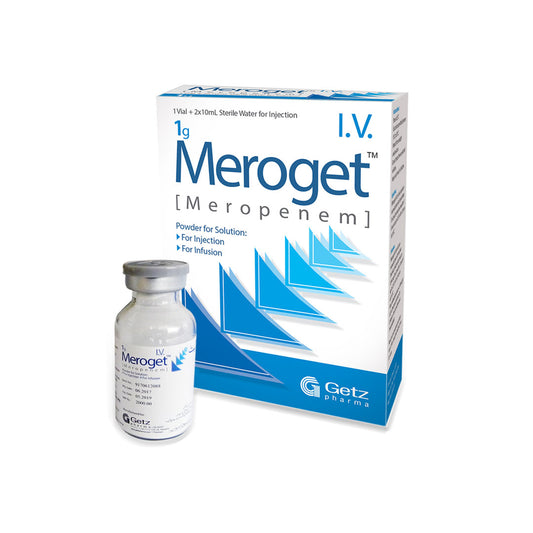 Meroget (Meropenem) 1g IV Injection - Getz Pharma