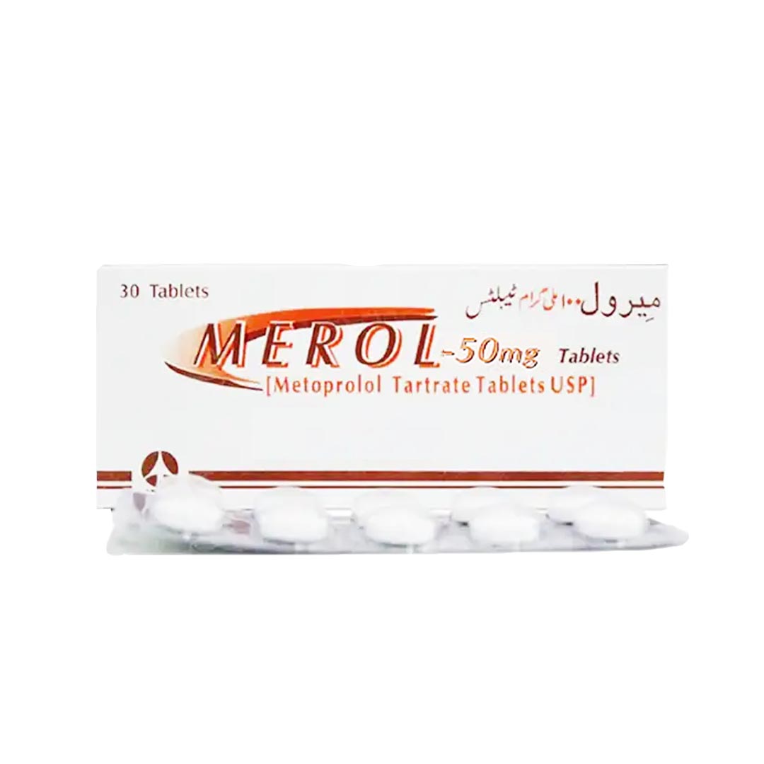 Tab Merol ATCO Merol (Metoprolol) 50mg, 30 Ct Online in Pakistan | Medicine for ...
