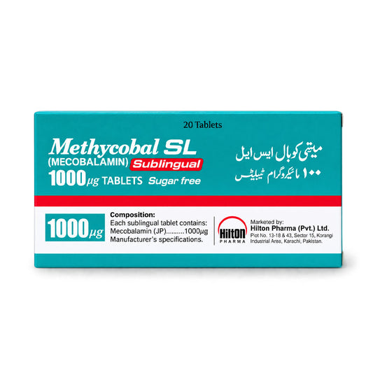 Methycobal SL Sugar Free Tablets 1000ug, 20 Ct - Hilton