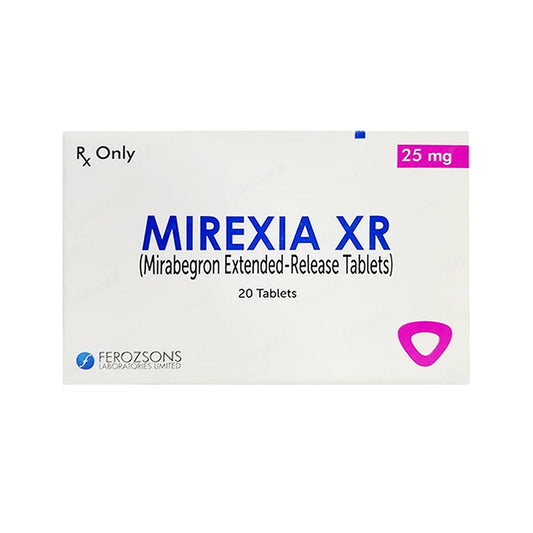 Mirexia XR 25mg, 20 Ct - Ferozsons