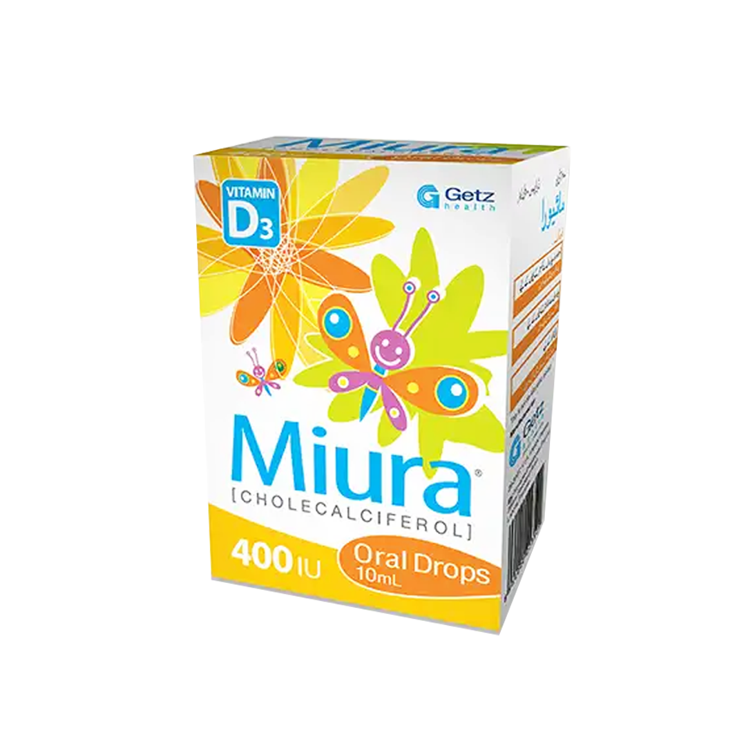 Miura Oral Drops 400IU, 10ml - Getz Pharma